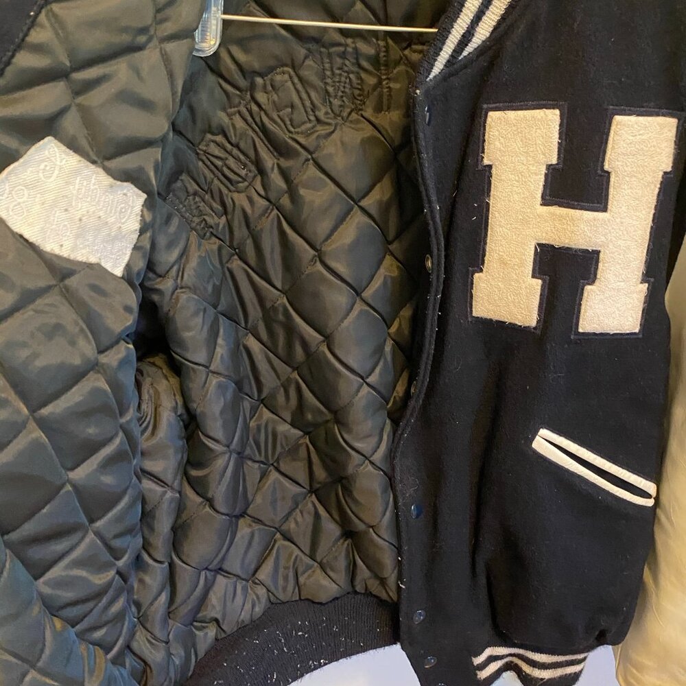 Vintage 1989 XL Huntington High School Letterman Jacket - Picture 9 of 12